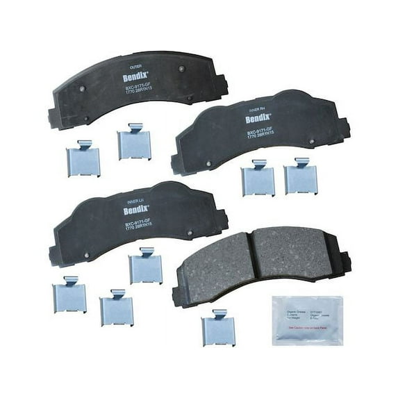 Front Brake Pad Set - Compatible with 2010 - 2017 Ford F-150 2011 2012 2013 2014 2015 2016