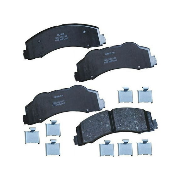 Front Brake Pad Set - Compatible with 2010 - 2017 Ford F-150 2011 2012 2013 2014 2015 2016