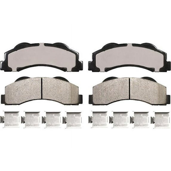Front Brake Pad Set - Compatible with 2010 - 2020 Ford F-150 2011 2012 2013 2014 2015 2016 2017 2018 2019