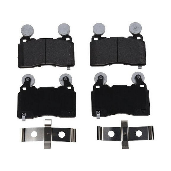 Front Brake Pad Set - Compatible with 2010 - 2023 Chevy Camaro SS 6.2L V8 2011 2012 2013 2014 2015 2016 2017 2018 2019 2020 2021 2022