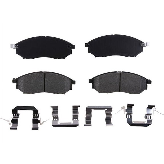 Front Brake Pad Set - Compatible with 2011 - 2013 INFINITI M56 2012