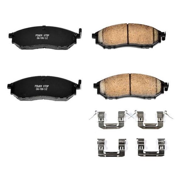 Front Brake Pad Set - Compatible with 2011 - 2013 INFINITI M56 2012