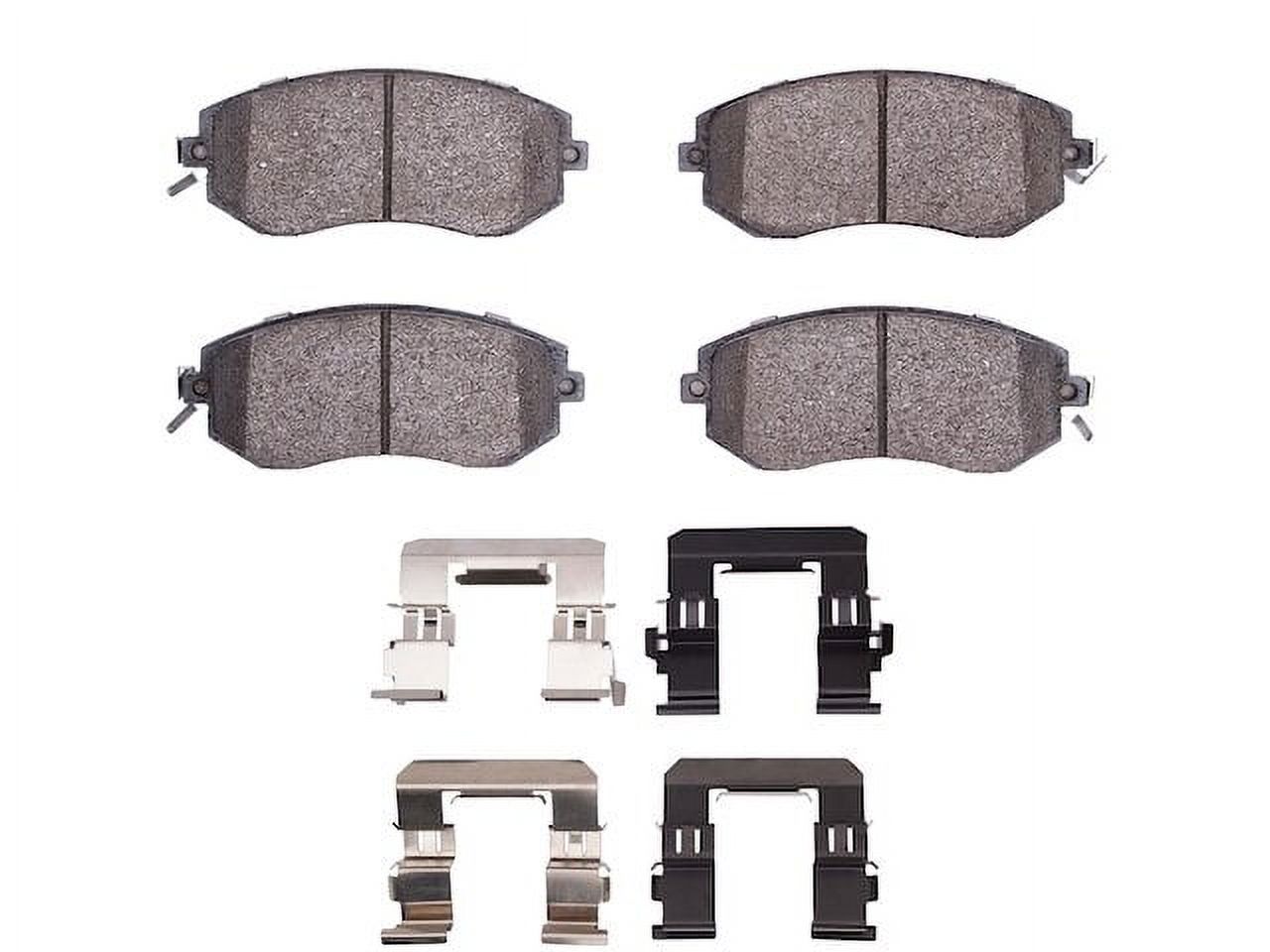 FRAXLE Ceramic Brake Pad Set (Front & Rear) For Subaru Impreza 2011-2016 - Low Dust, Quiet, 5-Year Warranty