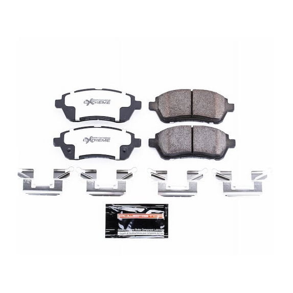 Front Brake Pad Set - Compatible with 2011 - 2019 Ford Fiesta - Power Stop