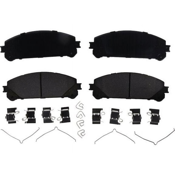 Front Brake Pad Set - Compatible with 2011 - 2022 Toyota Sienna 2012 2013 2014 2015 2016 2017 2018 2019 2020 2021