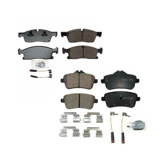 Front Brake Pad Set - Compatible with 2012 - 2015 Mercedes-Benz ML350 2013 2014