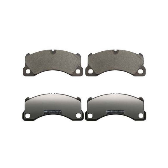Front Brake Pad Set - Compatible with 2012 - 2015 Volkswagen Touareg Hybrid - Ferodo