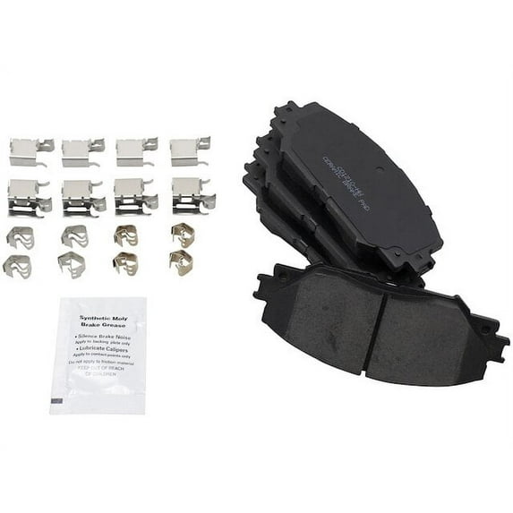 Front Brake Pad Set - Compatible with 2012 - 2017 Toyota Prius V 2013 2014 2015 2016