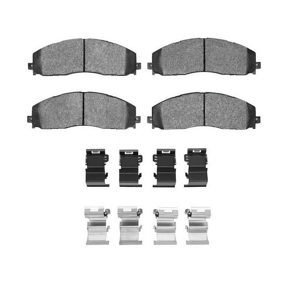 Front Brake Pad Set - Compatible with 2012 - 2022 Ford F-250 Super Duty 4WD 2013 2014 2015 2016 2017 2018 2019 2020 2021
