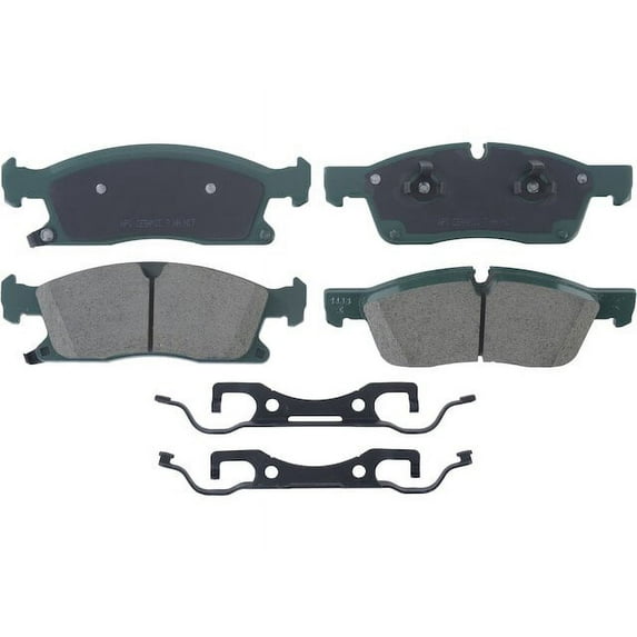 Front Brake Pad Set - Compatible with 2013 - 2016 Dodge Durango 2014 2015