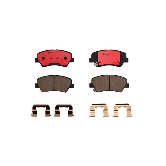 Front Brake Pad Set - Compatible with 2013 - 2017 Hyundai Elantra GT Base 2014 2015 2016