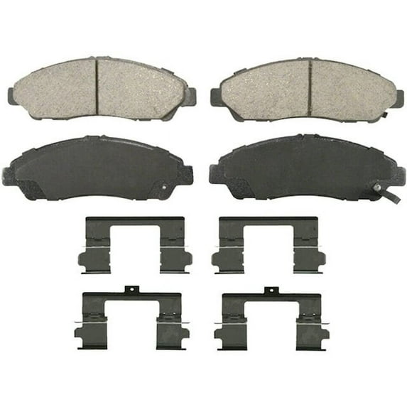 Front Brake Pad Set - Compatible with 2014 - 2015, 2017 - 2018 Acura RLX Sport Hybrid SH-AWD