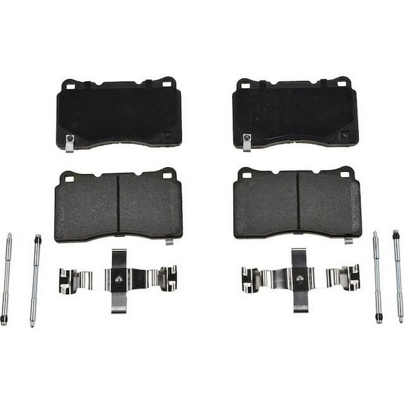 Front Brake Pad Set - Compatible with 2014 - 2019 Chevy Corvette Stingray 2015 2016 2017 2018