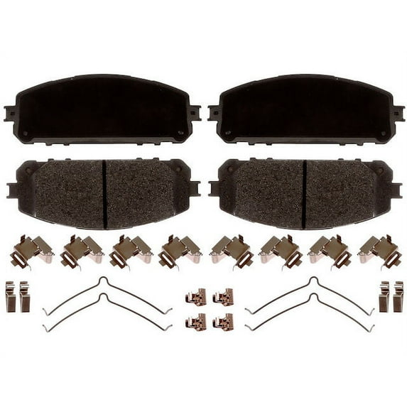 Front Brake Pad Set - Compatible with 2014 - 2022 Jeep Cherokee 2015 2016 2017 2018 2019 2020 2021