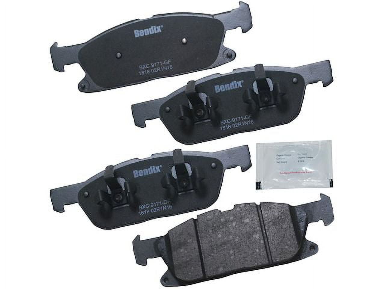 Front Brake Pad Set - Compatible with 2015 - 2021 Ford Edge 2016