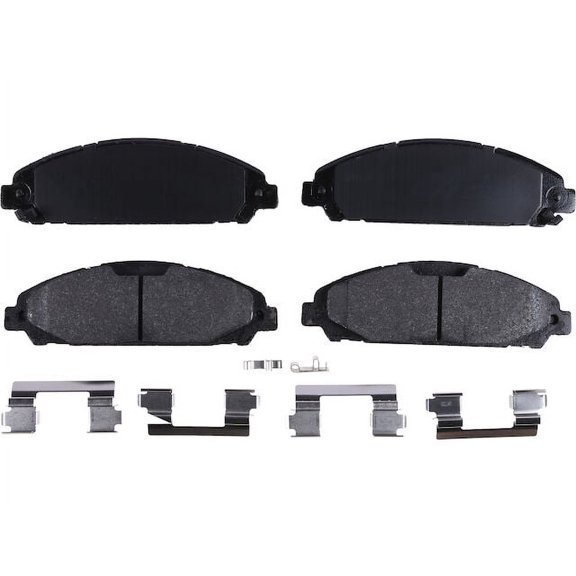 Front Brake Pad Set - Compatible with 2015 - 2022 Ford Mustang 2016 2017 2018 2019 2020 2021