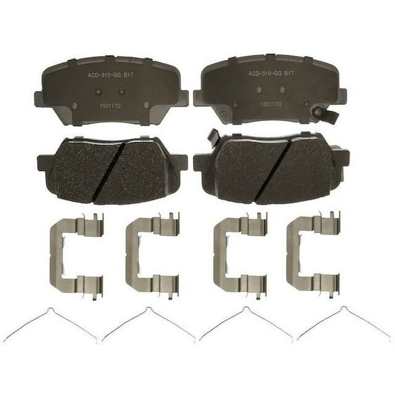 Front Brake Pad Set - Compatible with 2016 - 2020 Kia Sorento - AC Delco