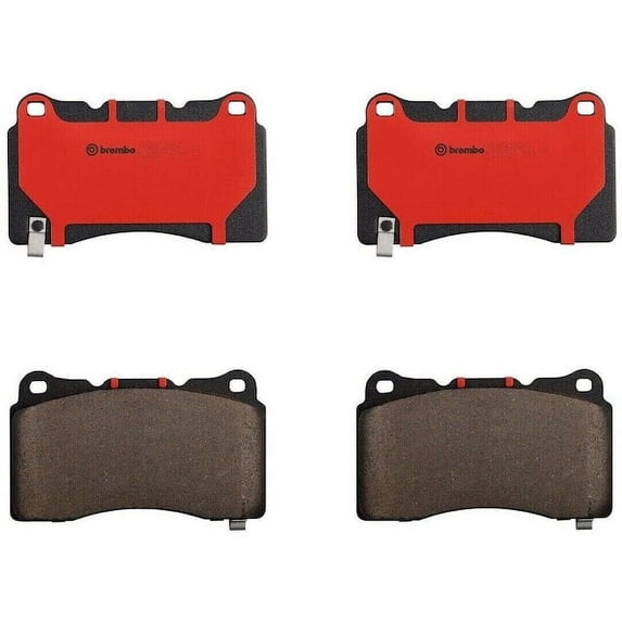 Front Brake Pad Set - Compatible with 2016 - 2021 Chevy Camaro 2017 2018 2019 2020