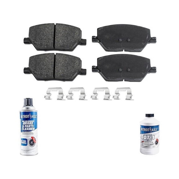 Front Brake Pad Set - Compatible with 2016 - 2021 Fiat 500X 2017 2018 2019 2020