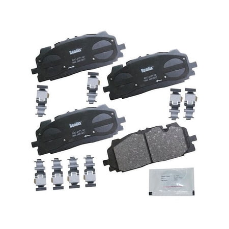 Front Brake Pad Set - Compatible with 2017 - 2021 Audi Q7 2018 2019 2020
