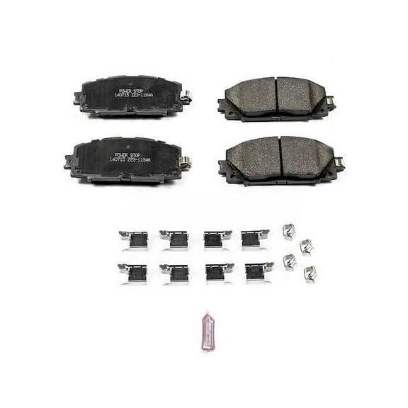 Front Brake Pad Set - Compatible with 2017 - 2022 Toyota Prius Prime 2018 2019 2020 2021
