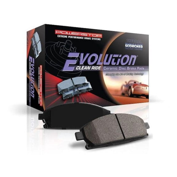 Front Brake Pad Set - Compatible with 2017 - 2023 Alfa Romeo Giulia 2.0L 4-Cylinder - Power Stop