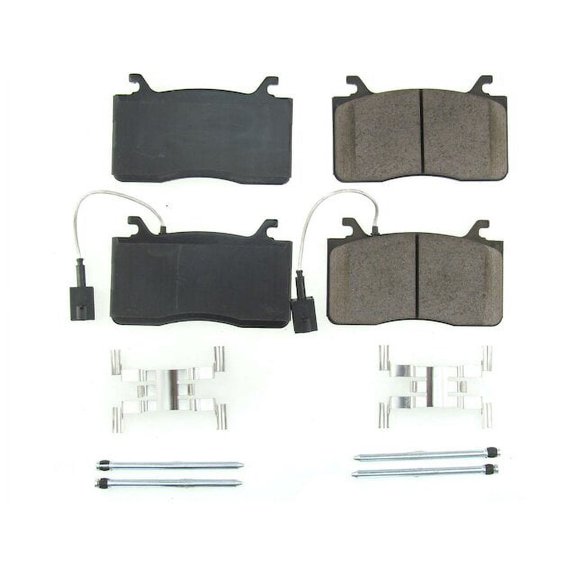 Front Brake Pad Set - Compatible with 2017 - 2023 Alfa Romeo Giulia 2.0L 4-Cylinder - Power Stop