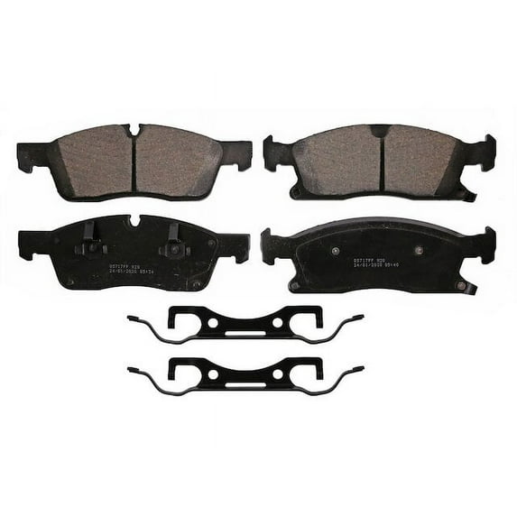 Front Brake Pad Set - Compatible with 2017 Jeep Grand Cherokee