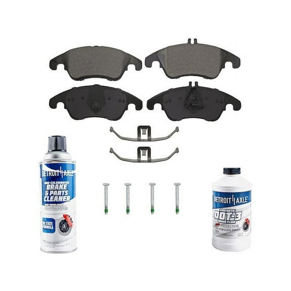 Front Brake Pad Set - Compatible with 2017 Mercedes-Benz SLC300 Base