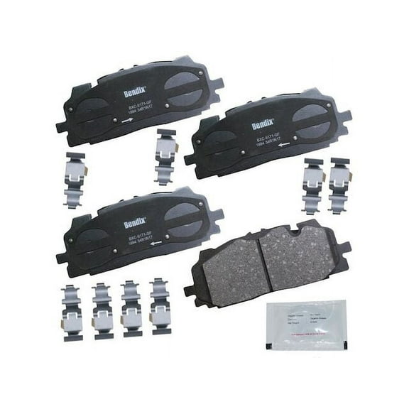 Front Brake Pad Set - Compatible with 2018 - 2023 Audi S5 2019 2020 2021 2022