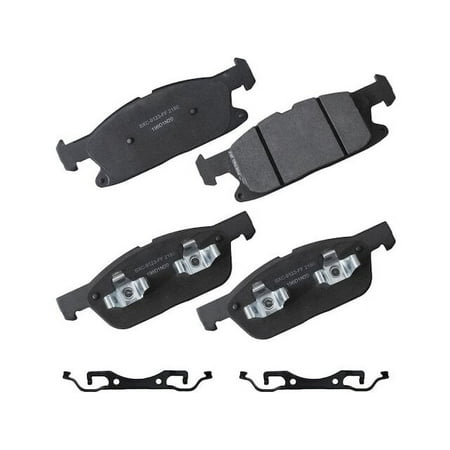 Front Brake Pad Set - Compatible with 2019, 2021 - 2023 Ford Edge ST 2022