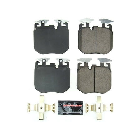 Front Brake Pad Set - Compatible with 2019 - 2025 BMW M850i xDrive - Power Stop