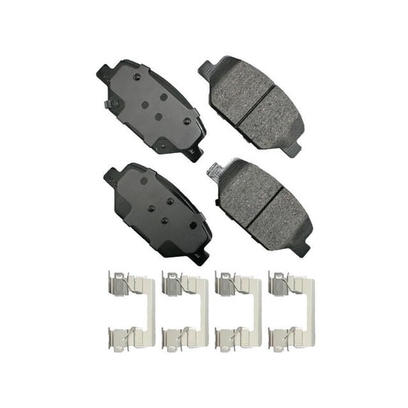 Front Brake Pad Set - Compatible with 2019 Cadillac XT4 2.0L 4-Cylinder