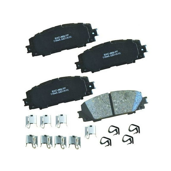 Front Brake Pad Set - Compatible with 2020 - 2021 Toyota Corolla Hybrid LE