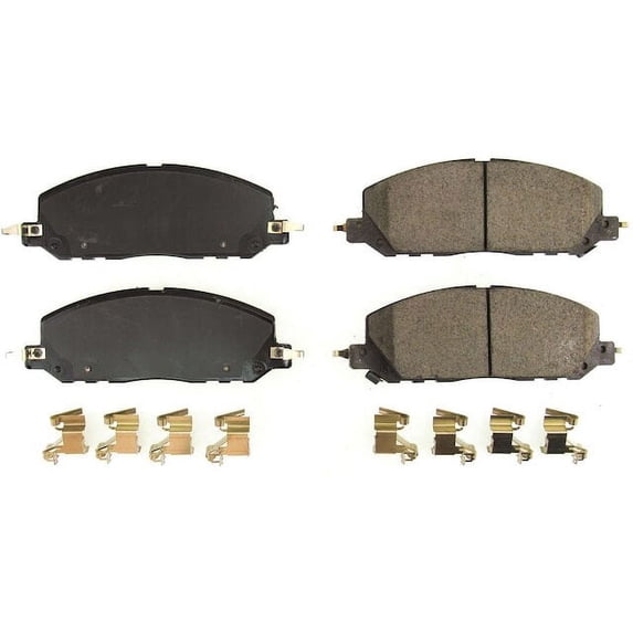 Front Brake Pad Set - Compatible with 2020 - 2022 Lincoln Aviator PLUG-IN HYBRID EV-GAS PHEV 2021