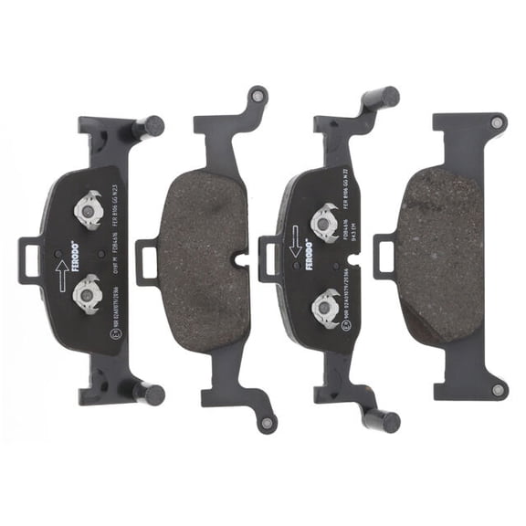 Front Brake Pad Set - Compatible with 2020 - 2024 Audi A6 Quattro - Ferodo