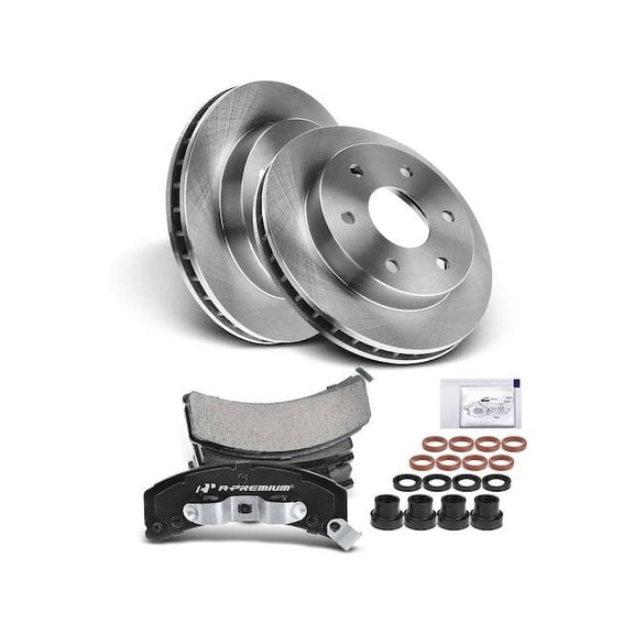 Front Brake Pad and Rotor Kit 6 - Compatible with 1988 - 1998 Chevy K2500 1989 1990 1991 1992 1993 1994 1995 1996 1997