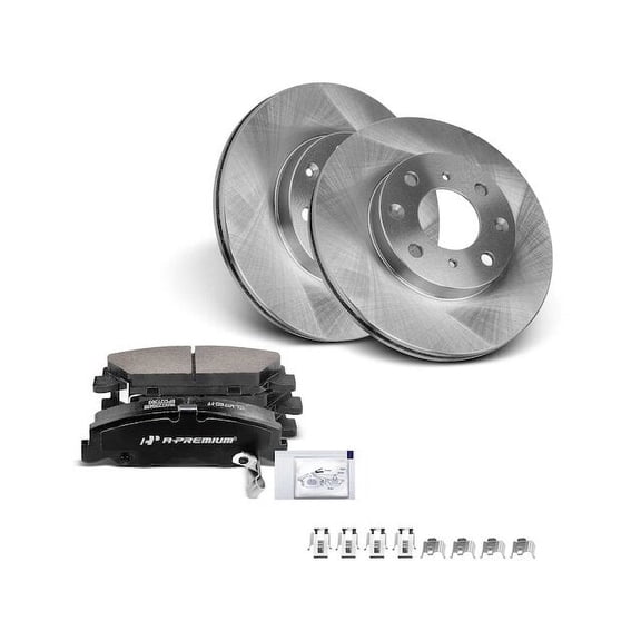 Front Brake Pad and Rotor Kit 6 - Compatible with 1990 - 1991 Honda CRX