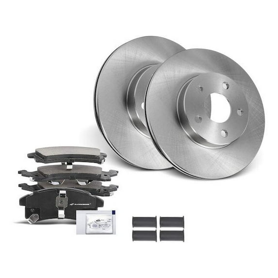 Front Brake Pad and Rotor Kit 6 - Compatible with 1992 - 1996 Chevy Corsica 1993 1994 1995