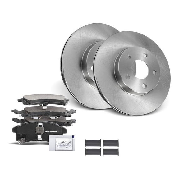 Front Brake Pad and Rotor Kit 6 - Compatible with 1992 - 2005 Chevy Cavalier 1993 1994 1995 1996 1997 1998 1999 2000 2001 2002 2003 2004