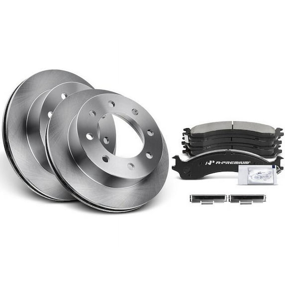 Front Brake Pad and Rotor Kit 6 - Compatible with 2000 - 2002 Dodge Ram 2500 2001