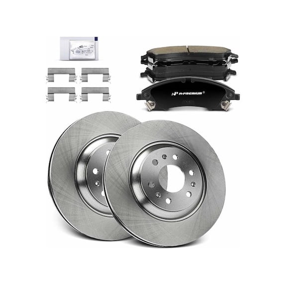 Front Brake Pad and Rotor Kit 6 - Compatible with 2004 - 2009 Cadillac SRX 2005 2006 2007 2008