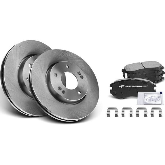 Front Brake Pad and Rotor Kit 6 - Compatible with 2005 - 2010 Hyundai Sonata - Autopart Premium