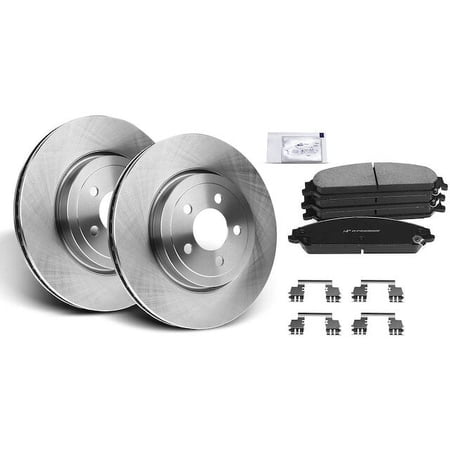 Front Brake Pad and Rotor Kit 6 - Compatible with 2006 - 2020 Dodge Charger - Autopart Premium
