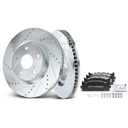 Front Brake Pad and Rotor Kit 6 - Compatible with 2007 - 2017 Toyota Camry - Autopart Premium
