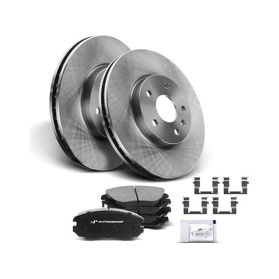 Front Brake Pad and Rotor Kit 6 - Compatible with 2010 - 2017 Chevrolet Equinox - Autopart Premium