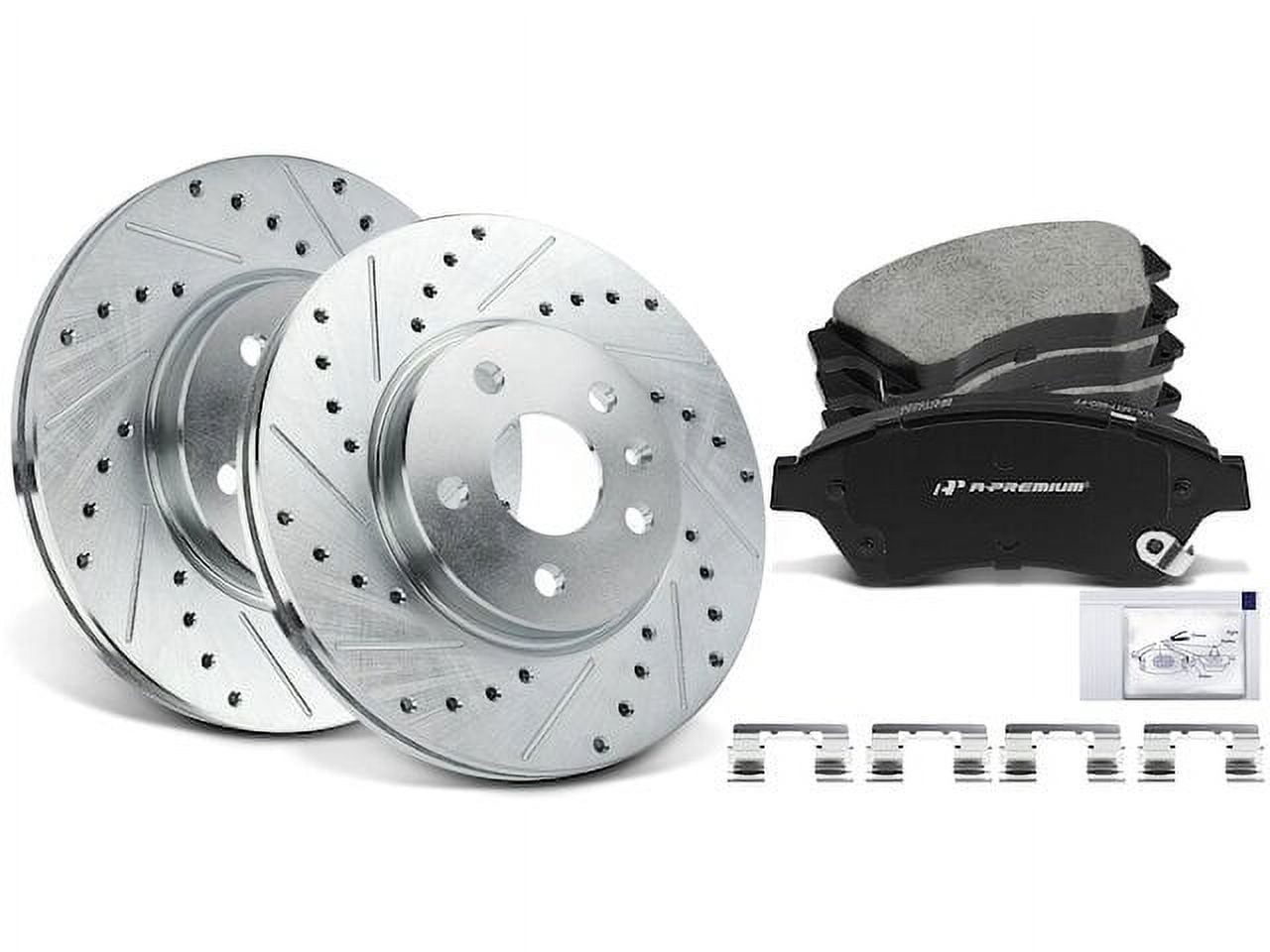 Front Brake Pad and Rotor Kit 6 Compatible with 2011 2015 Chevy Cruze 2012 2013 2014