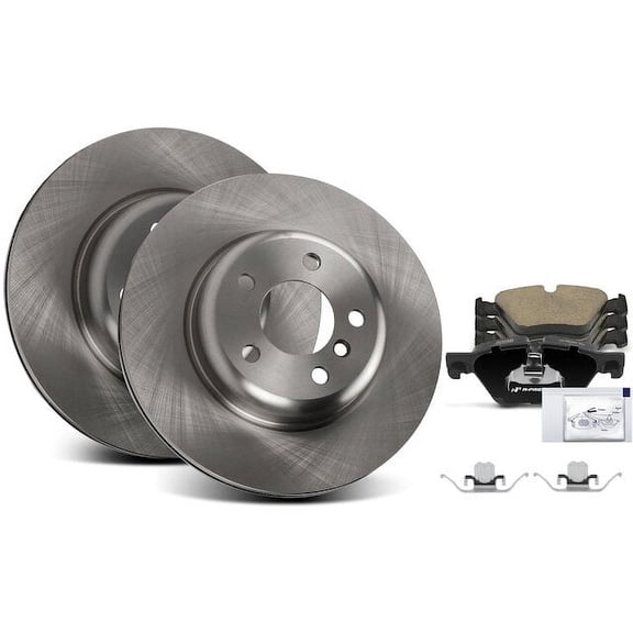 Front Brake Pad and Rotor Kit 6 - Compatible with 2011 - 2016 BMW 528i 2012 2013 2014 2015