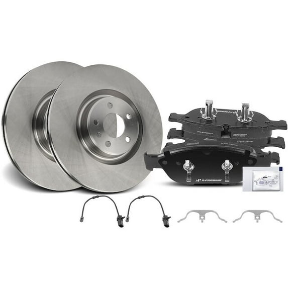 Front Brake Pad and Rotor Kit 6 - Compatible with 2013 - 2018 Audi A8 Quattro - Autopart Premium