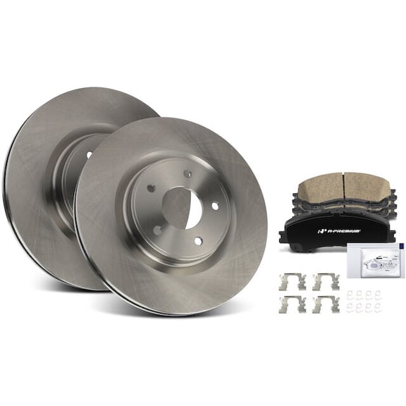 Front Brake Pad and Rotor Kit 6 - Compatible with 2014 - 2022 INFINITI Q50 2015 2016 2017 2018 2019 2020 2021